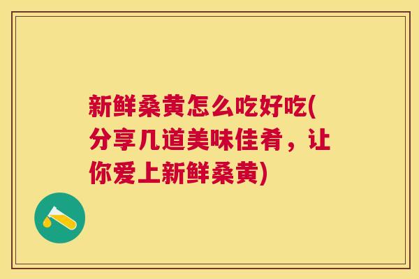 新鲜桑黄怎么吃好吃(分享几道美味佳肴,让你爱上新鲜桑黄) 新鲜桑黄怎么吃好吃(分享几道美味佳肴,让你爱上新鲜桑黄)