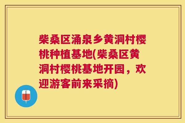 柴桑区涌泉乡黄洞村樱桃种植基地(柴桑区黄洞村樱桃基地开园,欢迎游客前来采摘) 柴桑区涌泉乡黄洞村樱桃种植基地(柴桑区黄洞村樱桃基地开园,欢迎游客前来采摘)