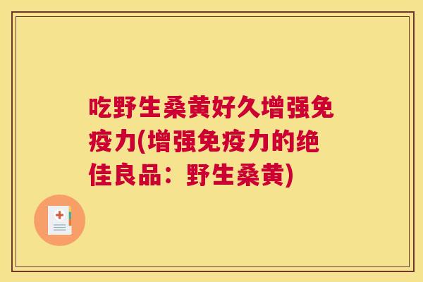 吃野生桑黄好久增强力(增强力的绝佳良品:野生桑黄) 吃野生桑黄好久增强力(增强力的绝佳良品:野生桑黄)