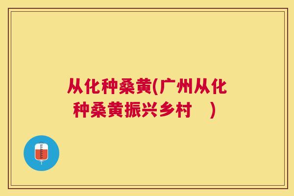 从化种桑黄(广州从化 种桑黄振兴乡村 ) 从化种桑黄(广州从化 种桑黄振兴乡村 )