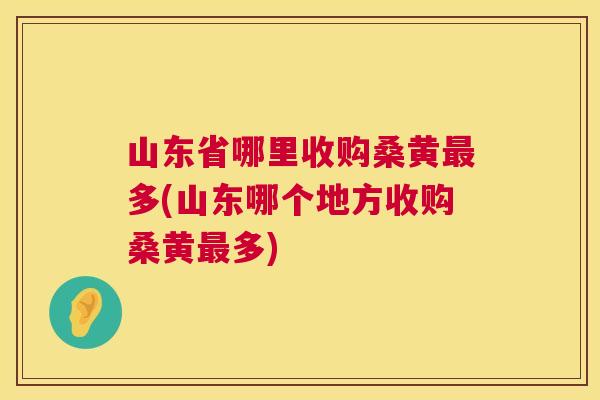 山东省哪里收购桑黄多(山东哪个地方收购桑黄多) 山东省哪里收购桑黄多(山东哪个地方收购桑黄多)