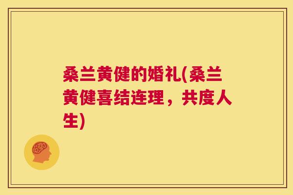 桑兰黄健的婚礼(桑兰黄健喜结连理,共度人生) 桑兰黄健的婚礼(桑兰黄健喜结连理,共度人生)
