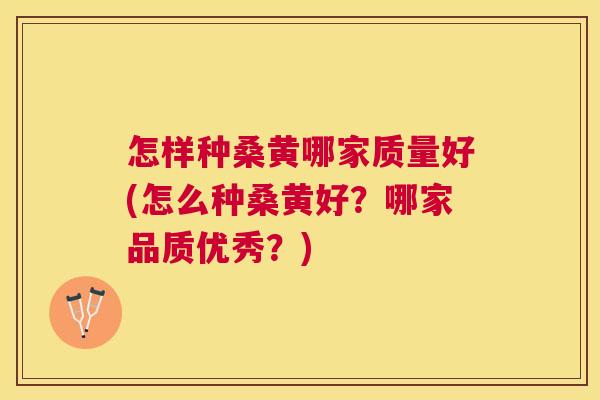 怎样种桑黄哪家质量好(怎么种桑黄好?哪家品质优秀?) 怎样种桑黄哪家质量好(怎么种桑黄好?哪家品质优秀?)