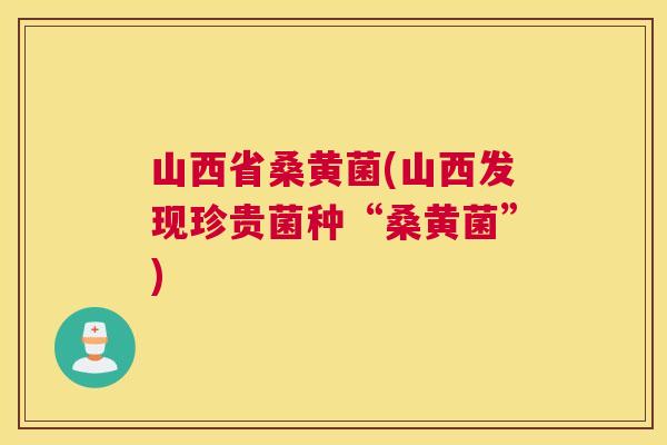 山西省桑黄菌(山西发现珍贵菌种“桑黄菌”) 山西省桑黄菌(山西发现珍贵菌种“桑黄菌”)