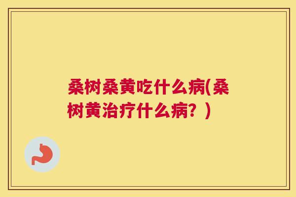 桑树桑黄吃什么(桑树黄什么?) 桑树桑黄吃什么(桑树黄什么?)