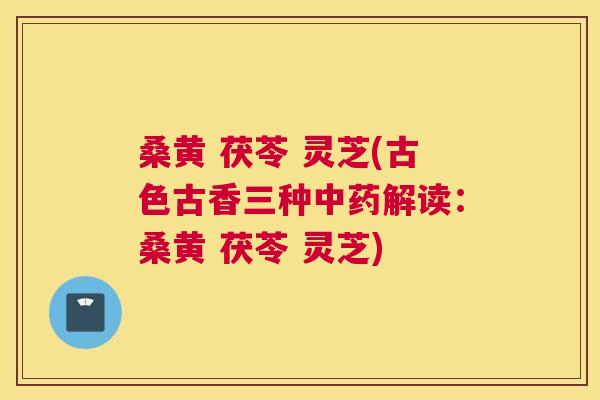 桑黄 茯苓 灵芝(古色古香三种解读:桑黄 茯苓 灵芝) 桑黄 茯苓 灵芝(古色古香三种解读:桑黄 茯苓 灵芝)