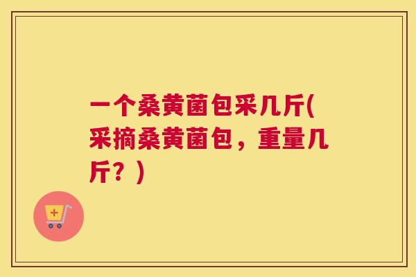 一个桑黄菌包采几斤(采摘桑黄菌包,重量几斤?) 一个桑黄菌包采几斤(采摘桑黄菌包,重量几斤?)