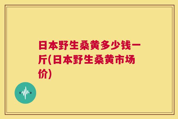 日本野生桑黄多少钱一斤(日本野生桑黄市场价) 日本野生桑黄多少钱一斤(日本野生桑黄市场价)