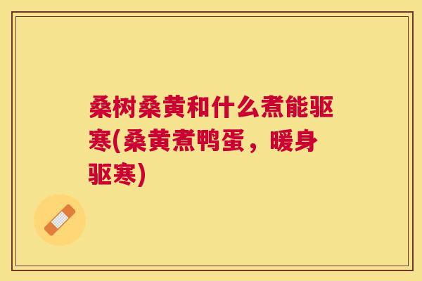 桑树桑黄和什么煮能驱寒(桑黄煮鸭蛋,暖身驱寒) 桑树桑黄和什么煮能驱寒(桑黄煮鸭蛋,暖身驱寒)