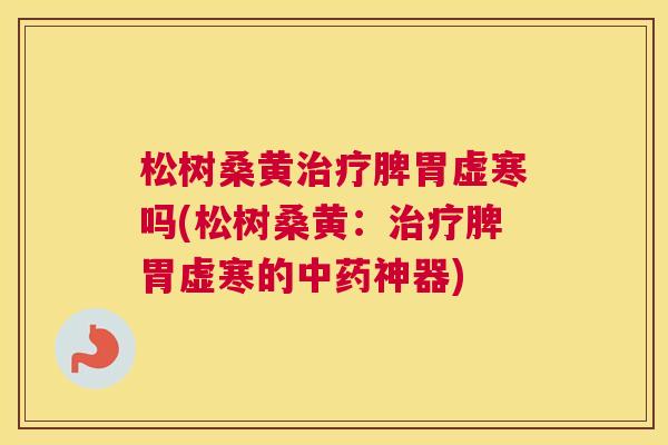 松树桑黄脾胃虚寒吗(松树桑黄:脾胃虚寒的神器) 松树桑黄脾胃虚寒吗(松树桑黄:脾胃虚寒的神器)