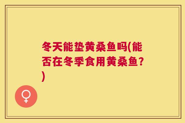冬天能垫黄桑鱼吗(能否在冬季食用黄桑鱼?) 冬天能垫黄桑鱼吗(能否在冬季食用黄桑鱼?)