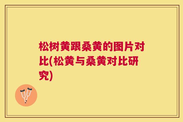 松树黄跟桑黄的图片对比(松黄与桑黄对比研究) 松树黄跟桑黄的图片对比(松黄与桑黄对比研究)