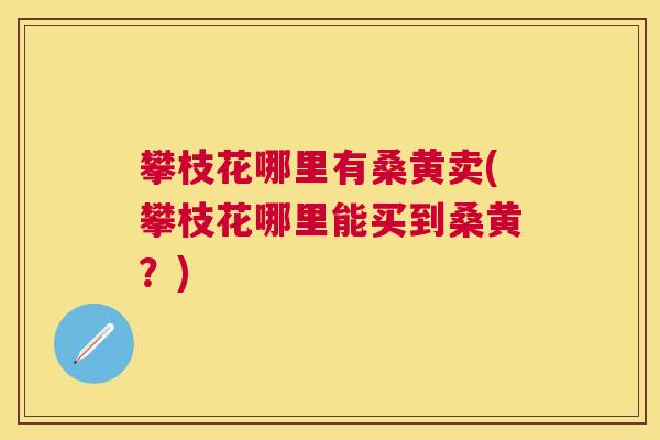 攀枝花哪里有桑黄卖(攀枝花哪里能买到桑黄?) 攀枝花哪里有桑黄卖(攀枝花哪里能买到桑黄?)