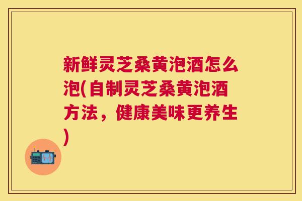 新鲜灵芝桑黄泡酒怎么泡(自制灵芝桑黄泡酒方法,健康美味更养生) 新鲜灵芝桑黄泡酒怎么泡(自制灵芝桑黄泡酒方法,健康美味更养生)