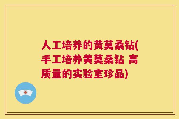 人工培养的黄莫桑钻(手工培养黄莫桑钻 高质量的实验室珍品) 人工培养的黄莫桑钻(手工培养黄莫桑钻 高质量的实验室珍品)