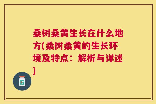 桑树桑黄生长在什么地方(桑树桑黄的生长环境及特点:解析与详述) 桑树桑黄生长在什么地方(桑树桑黄的生长环境及特点:解析与详述)