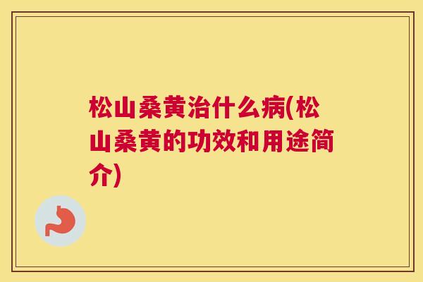 松山桑黄什么(松山桑黄的功效和用途简介) 松山桑黄什么(松山桑黄的功效和用途简介)