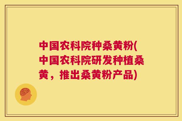中国农科院种桑黄粉(中国农科院研发种植桑黄,推出桑黄粉产品) 中国农科院种桑黄粉(中国农科院研发种植桑黄,推出桑黄粉产品)