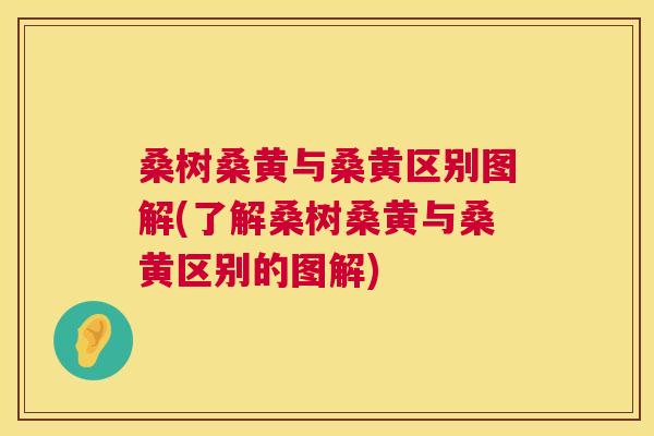 桑树桑黄与桑黄区别图解(了解桑树桑黄与桑黄区别的图解) 桑树桑黄与桑黄区别图解(了解桑树桑黄与桑黄区别的图解)