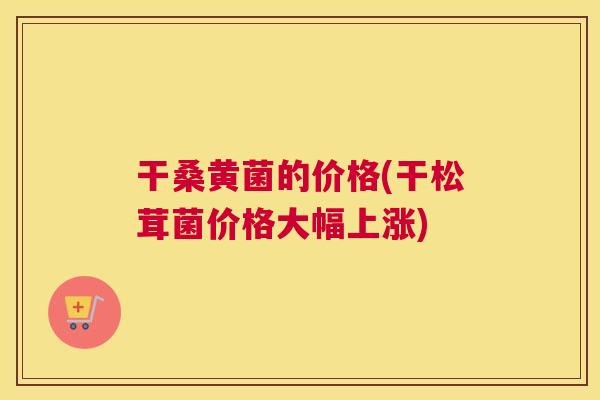 干桑黄菌的价格(干松茸菌价格大幅上涨) 干桑黄菌的价格(干松茸菌价格大幅上涨)