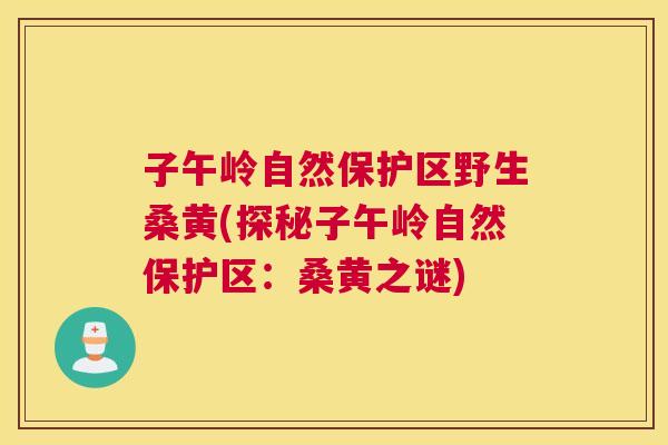 子午岭自然保护区野生桑黄(探秘子午岭自然保护区:桑黄之谜) 子午岭自然保护区野生桑黄(探秘子午岭自然保护区:桑黄之谜)