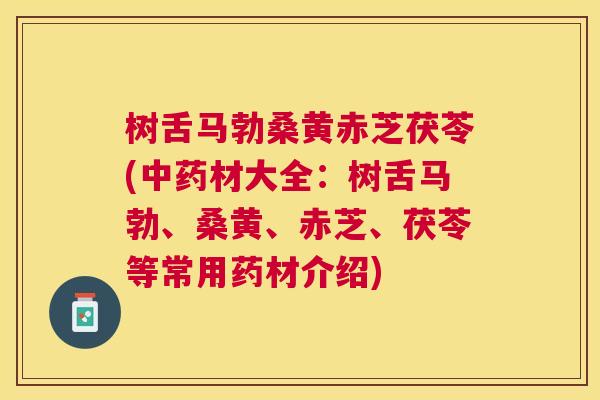 树舌马勃桑黄赤芝茯苓(材大全:树舌马勃、桑黄、赤芝、茯苓等常用药材介绍) 树舌马勃桑黄赤芝茯苓(材大全:树舌马勃、桑黄、赤芝、茯苓等常用药材介绍)