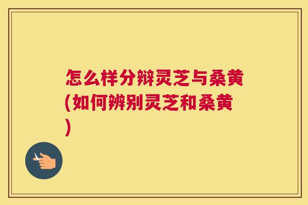 怎么样分辩灵芝与桑黄(如何辨别灵芝和桑黄) 怎么样分辩灵芝与桑黄(如何辨别灵芝和桑黄)