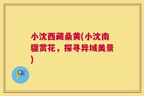 小沈西藏桑黄(小沈南疆赏花,探寻异域美景) 小沈西藏桑黄(小沈南疆赏花,探寻异域美景)