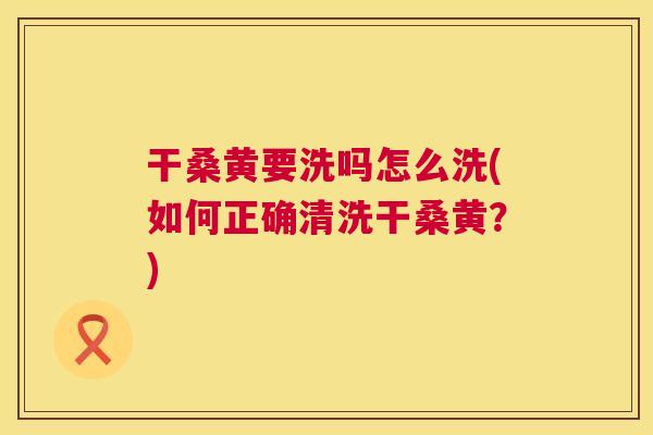 干桑黄要洗吗怎么洗(如何正确清洗干桑黄?) 干桑黄要洗吗怎么洗(如何正确清洗干桑黄?)
