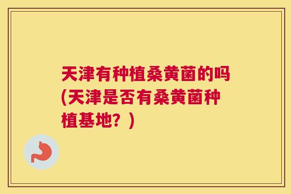 天津有种植桑黄菌的吗(天津是否有桑黄菌种植基地?) 天津有种植桑黄菌的吗(天津是否有桑黄菌种植基地?)