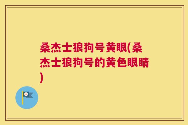 桑杰士狼狗号黄眼(桑杰士狼狗号的黄色眼睛)