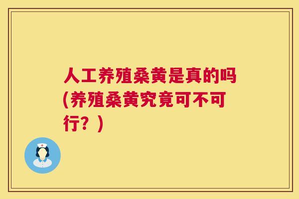 人工养殖桑黄是真的吗(养殖桑黄究竟可不可行?) 人工养殖桑黄是真的吗(养殖桑黄究竟可不可行?)