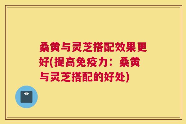 桑黄与灵芝搭配效果更好(提高力：桑黄与灵芝搭配的好处)