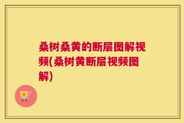 桑树桑黄的断层图解视频(桑树黄断层视频图解) 桑树桑黄的断层图解视频(桑树黄断层视频图解)