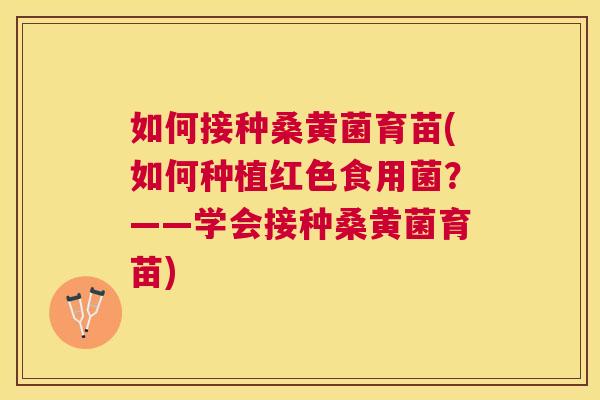 如何接种桑黄菌育苗(如何种植红色食用菌?——学会接种桑黄菌育苗) 如何接种桑黄菌育苗(如何种植红色食用菌?——学会接种桑黄菌育苗)