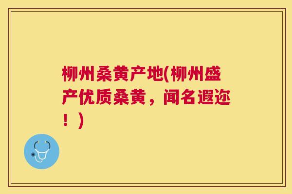 柳州桑黄产地(柳州盛产优质桑黄,闻名遐迩!) 柳州桑黄产地(柳州盛产优质桑黄,闻名遐迩!)
