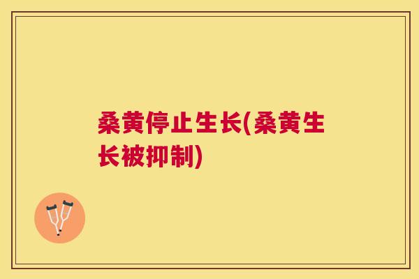 桑黄停止生长(桑黄生长被抑制) 桑黄停止生长(桑黄生长被抑制)