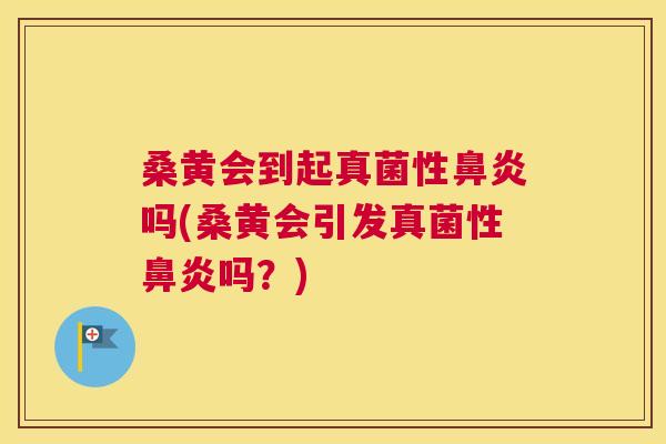 桑黄会到起真菌性吗(桑黄会引发真菌性吗?) 桑黄会到起真菌性吗(桑黄会引发真菌性吗?)