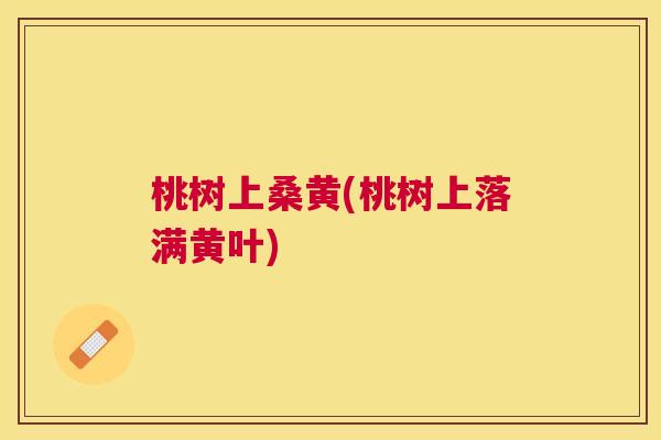 桃树上桑黄(桃树上落满黄叶) 桃树上桑黄(桃树上落满黄叶)