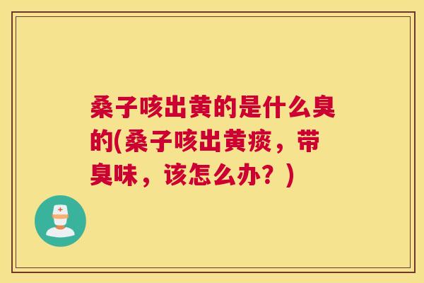 桑子咳出黄的是什么臭的(桑子咳出黄痰,带臭味,该怎么办?) 桑子咳出黄的是什么臭的(桑子咳出黄痰,带臭味,该怎么办?)
