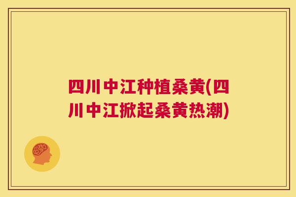 四川中江种植桑黄(四川中江掀起桑黄热潮) 四川中江种植桑黄(四川中江掀起桑黄热潮)