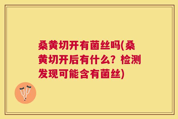 桑黄切开有菌丝吗(桑黄切开后有什么?检测发现可能含有菌丝) 桑黄切开有菌丝吗(桑黄切开后有什么?检测发现可能含有菌丝)