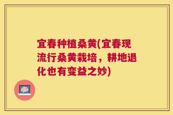 宜春种植桑黄(宜春现流行桑黄栽培,耕地退化也有变益之妙) 宜春种植桑黄(宜春现流行桑黄栽培,耕地退化也有变益之妙)