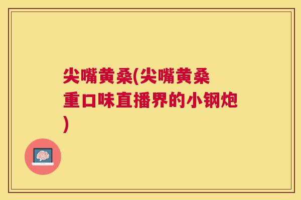 尖嘴黄桑(尖嘴黄桑 重口味直播界的小钢炮) 尖嘴黄桑(尖嘴黄桑 重口味直播界的小钢炮)