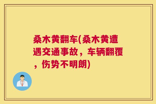 桑木黄翻车(桑木黄遭遇交通事故,车辆翻覆,伤势不明朗) 桑木黄翻车(桑木黄遭遇交通事故,车辆翻覆,伤势不明朗)