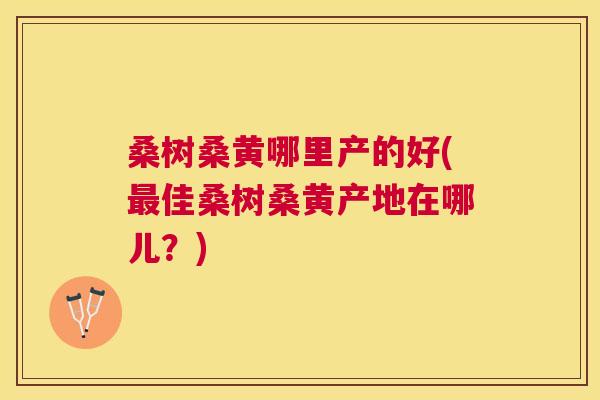 桑树桑黄哪里产的好(佳桑树桑黄产地在哪儿?) 桑树桑黄哪里产的好(佳桑树桑黄产地在哪儿?)