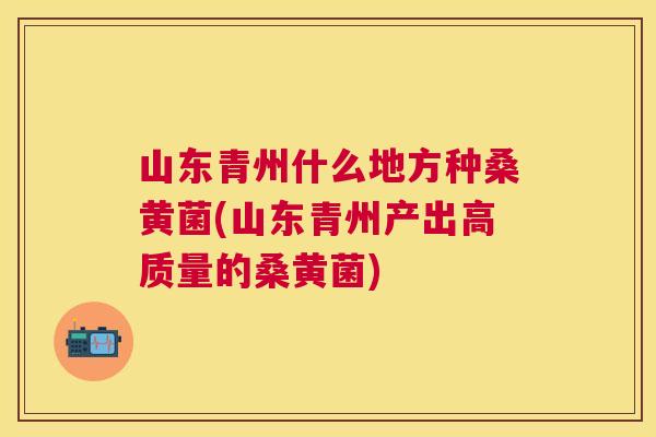 山东青州什么地方种桑黄菌(山东青州产出高质量的桑黄菌) 山东青州什么地方种桑黄菌(山东青州产出高质量的桑黄菌)