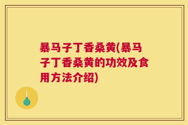 暴马子丁香桑黄(暴马子丁香桑黄的功效及食用方法介绍) 暴马子丁香桑黄(暴马子丁香桑黄的功效及食用方法介绍)