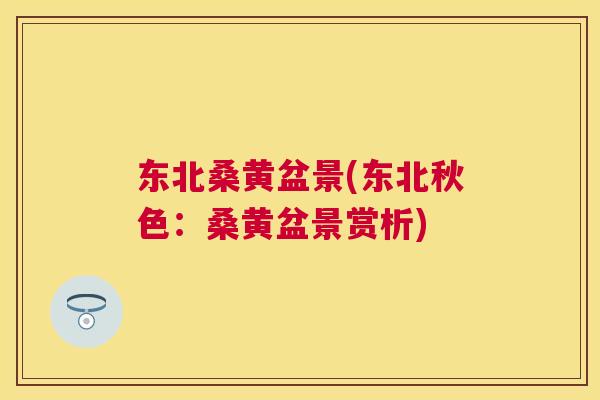 东北桑黄盆景(东北秋色:桑黄盆景赏析) 东北桑黄盆景(东北秋色:桑黄盆景赏析)