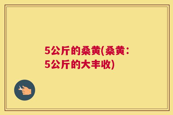 5公斤的桑黄(桑黄:5公斤的大丰收) 5公斤的桑黄(桑黄:5公斤的大丰收)